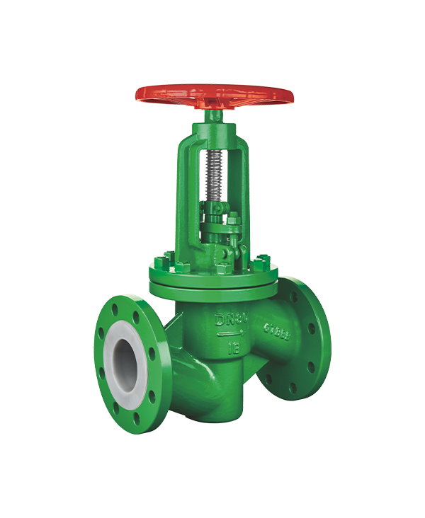 Flange connection stop valve