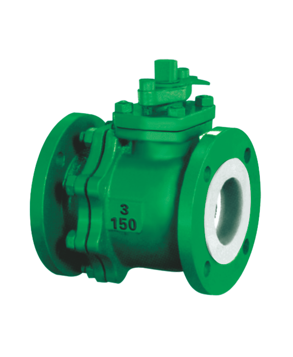 Flanged ball valve (three-piece)